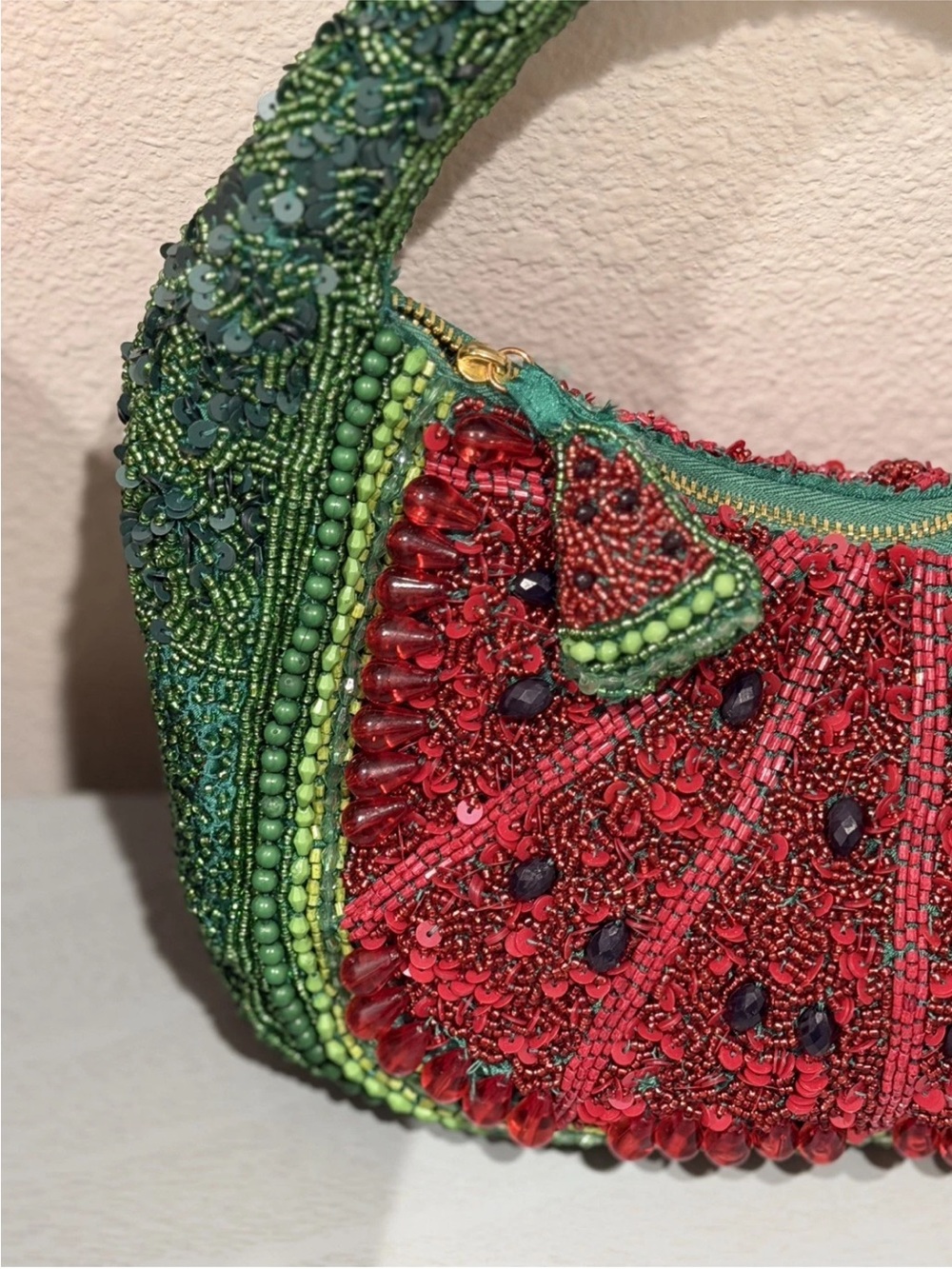 Handcrafted in India Watermelon
Beaded Bag Bead Seeds Tik Tok Viral
NWT - Picture 8 of 10